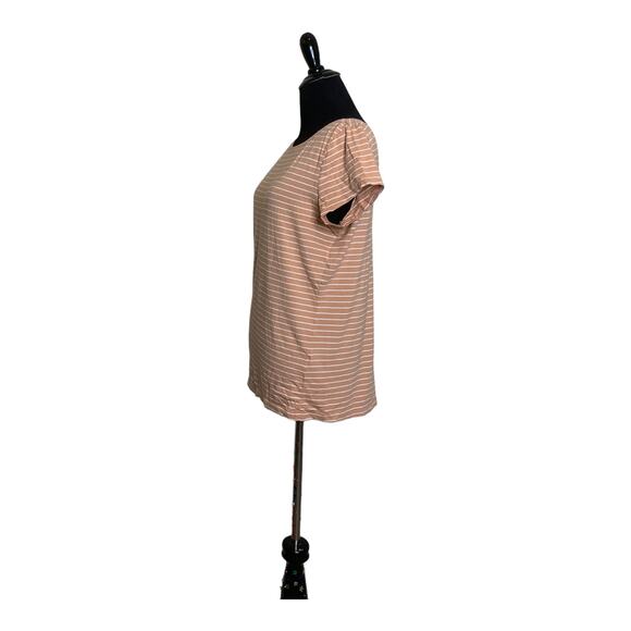 Banana Republic timeless intemparel striped short sleeves tee size M - Picture 5 of 7